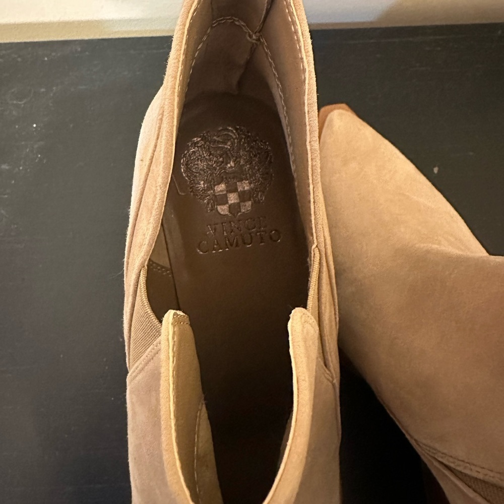Vince Camuto Suede Booties Size 10 - Picture 5 of 5